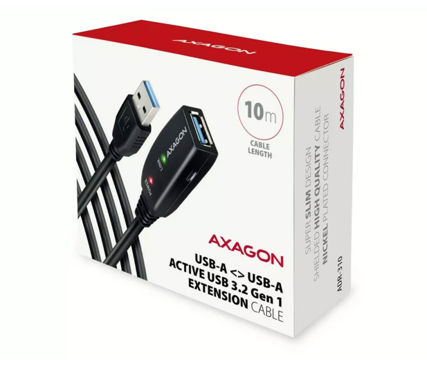 Axagon ADR-310, USB 3.2 Gen 1 A-M - A-F, repeater kabel, 10m - 1353401 - zdjęcie 3